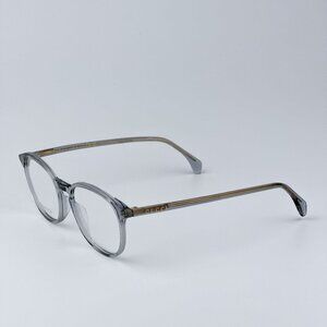 Gucci GG0551O 013 BRAND NEW Eyeglasses Transparent Light Blue Oval Unisex